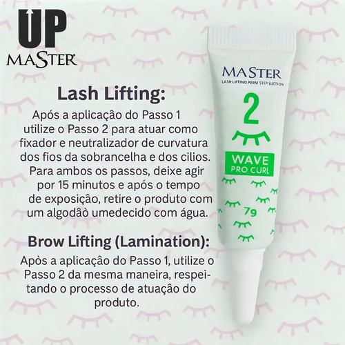 Kit Master Premium Passos 1 e 2 Lash Lifting Brow Lamination 7g