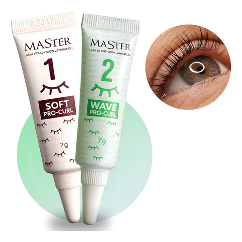 Kit Master Premium Passos 1 e 2 Lash Lifting Brow Lamination 7g