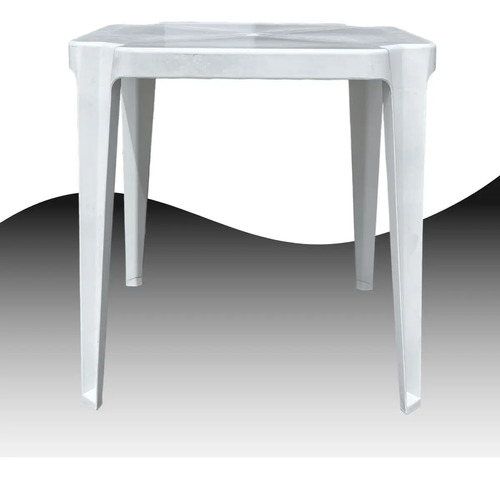 Kit Mesa Monobloco E 4 Cadeiras Suporta 184kg Jr Plastico Cor Bistro Branca