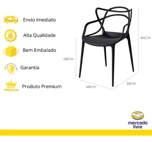 Kit Mesa Quadrada Com 4 Cadeiras Allegra Para Jantar