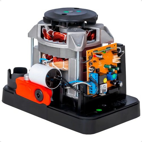 Kit Motor Portao Eletronico 1/4hp 400kg + 2 Contr + 3m Crema