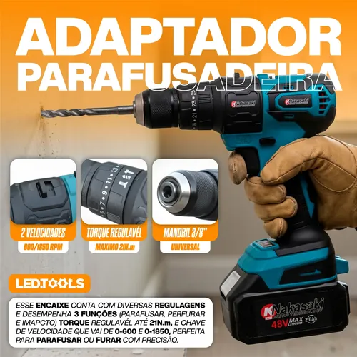 Kit Multiferramentas 5 Em 1 A Bateria 48v K Nakasaki Potente