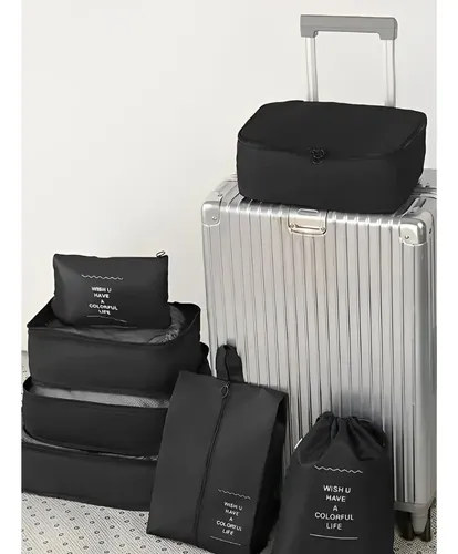 Kit Organizador Mala Viagem Bolsa 7pç Impermeável Necessaire