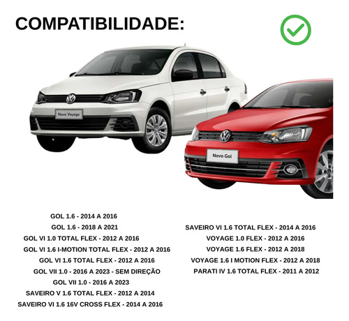 Kit Pastilha De Freio Dianteiro Bosch Vw Gol G6 2013 À 2016