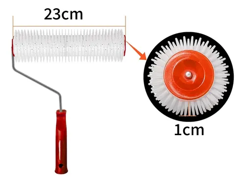 Kit Piso Autonivelante Rodo Dentado Extensor Rolo Fura Bolha