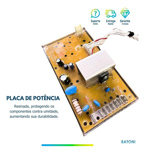 Kit Placa Interface + Potência C/ Adesivo Bwl11 Brastemp