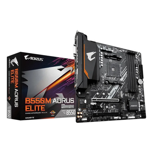 Kit Placa Mãe Gigabyte Aorus Elite B550m Ryzen 7 5700x3d Oem