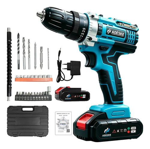 Kit profissional parafusadeira e furadeira eletrica sem fio