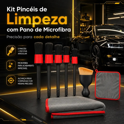 Kit Pulverizador Profissional 2l Snow Foam Potente Com 3 Bicos Spray Cor Transparente + Pincel De Detallado E Toalha De Secagem