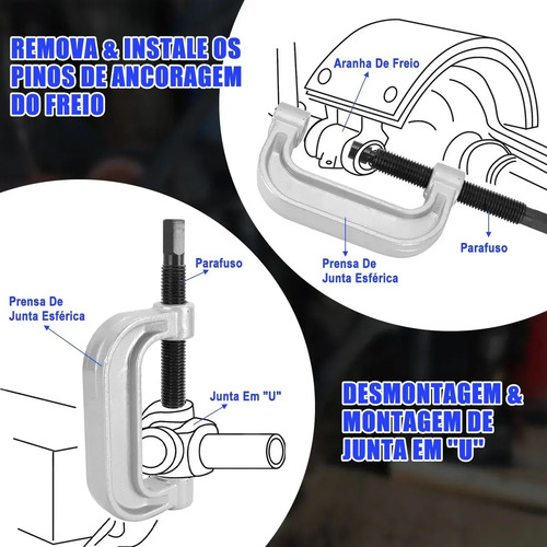 Kit Saca Pivô Extrator Terminal Direção Universal