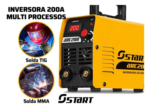 Kit Soldador Inversora C/ Mascara Eletrodo + Acessórios