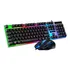 Kit Teclado Mouse Gamer Led Rgb Semi Mecânico Anti Ghosting