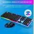 Kit Teclado Mouse Gamer Led Rgb Semi Mecânico Anti Ghosting
