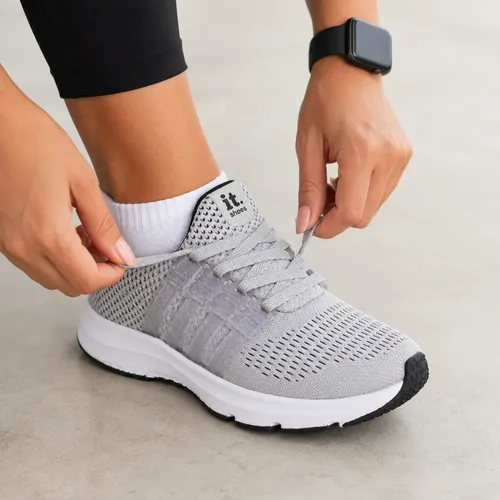 Kit tenis feminino academia relogio digital led meia
