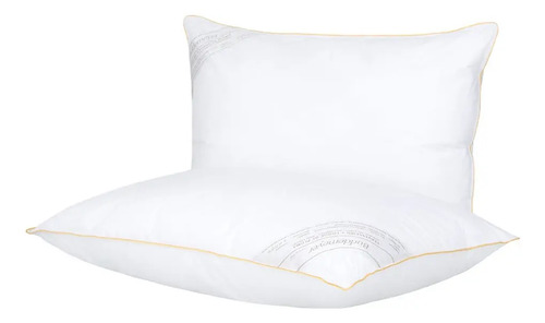 Kit travesseiro 50x70cm buddemeyer toque de pluma branco 2pc