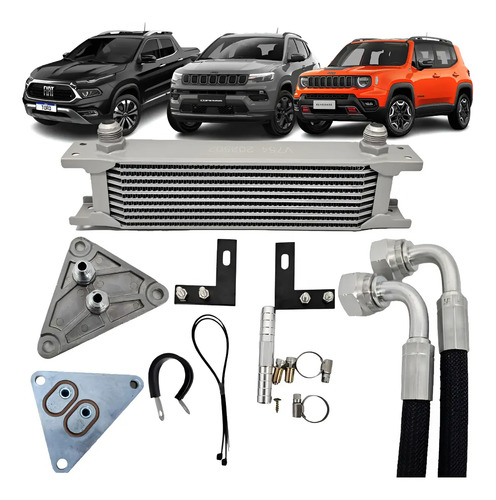 Kit trocador de calor fiat toro jeep renegade compass