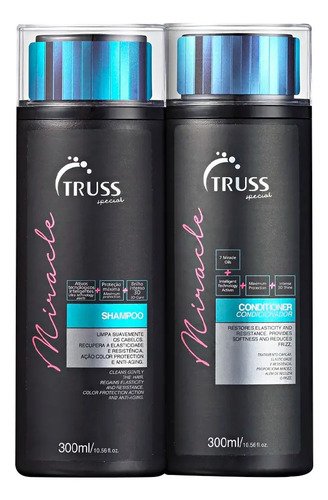 Kit truss miracle shampoo 300ml condicionador 300ml