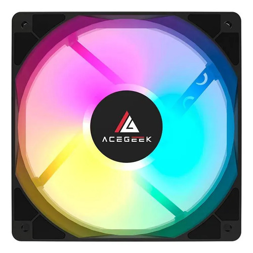 Kit Ventoinhas Acegeek Rw12 5x1, Rainbow, 5x120mm, Preto