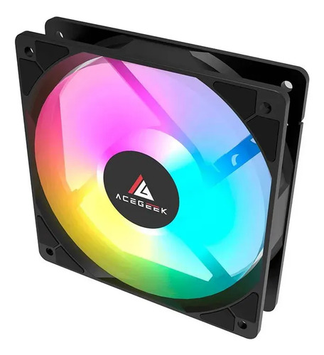Kit Ventoinhas Acegeek Rw12 5x1, Rainbow, 5x120mm, Preto