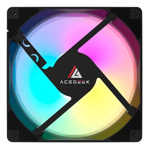 Kit Ventoinhas Acegeek Rw12 5x1, Rainbow, 5x120mm, Preto
