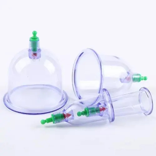 Kit Ventosas Com Bomba Ventosa Terapia Massoterapia Massagem