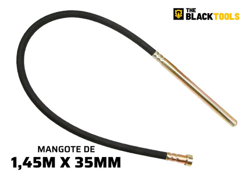 Kit Vibrador Concreto 1500w Com Mangote Mangueira 1,45mx35mm Tvc650 The Black Tools