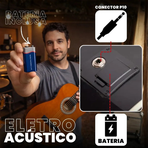Kit Violao Giannini Eletroacustico Corda Nylon Destro Flat Cutaway Nailon Profissional Eletrico Acustico Estudo Iniciante Natural Acessorios Completo Soundblue Afinador Correia Capa Cabo Capotraste