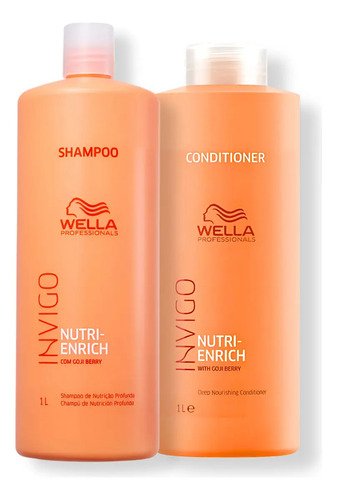 Kit wella invigo nutri enrich duo shampoo e condicionador 1l