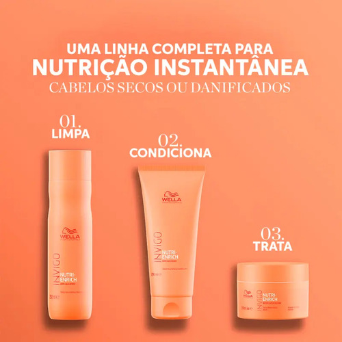 Kit Wella Invigo Nutri-Enrich Shampoo 1L + Condicionador 1L