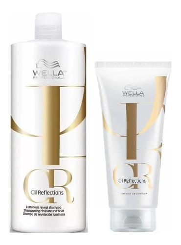 Kit wella oil reflections shampoo 1 l condicionador 200ml