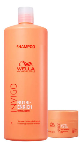 Kit wella professionals invigo nutri enrich shampoo mascara
