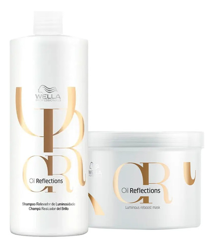 Kit wella professionals oil reflections shampoo e mascara