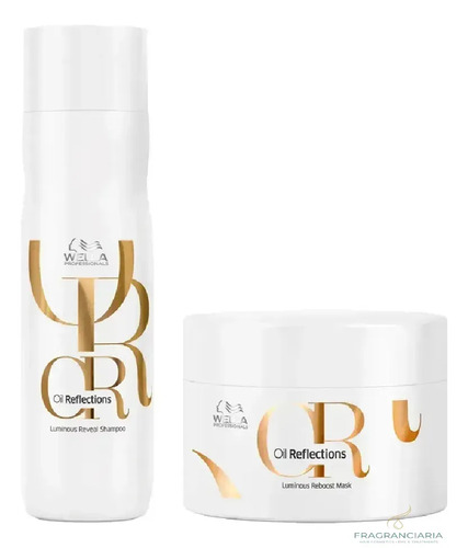 Kit wella profissional oil reflections shampoo 250ml masca