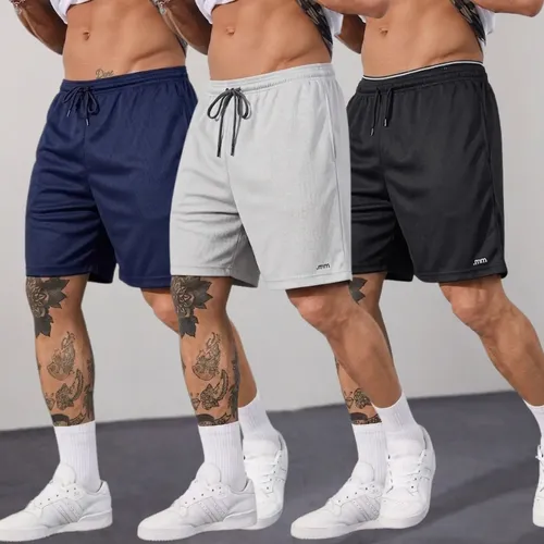 Kit3 short futebol bermuda masculina academia treino esporte