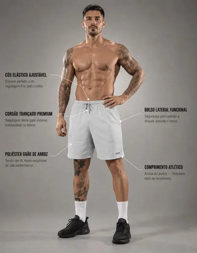 Kit3 Short Futebol Bermuda Masculina Academia Treino Esporte