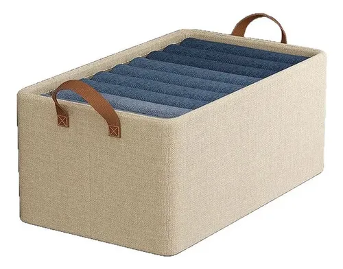 Kit4 Cestos Caixas Dobravel Organizadoras De Guarda Roupas
