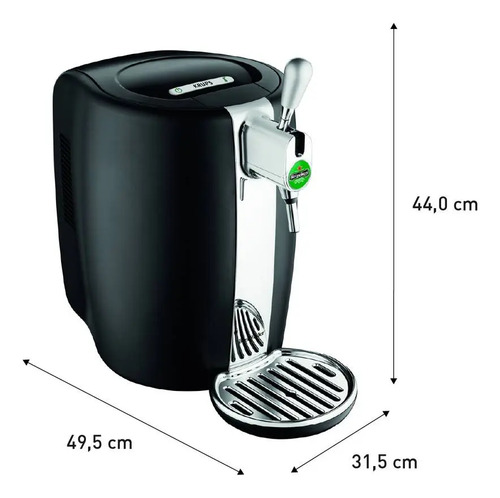 Krups Heineken B101 chopeira de cerveja preto de com 5L