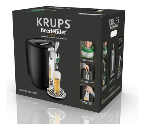 Krups Heineken B101 chopeira de cerveja preto de com 5L