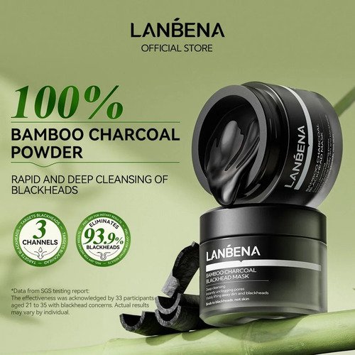 Lanbena 3.0 Máscara Facial Removedora De Cravos 30g Charcoal