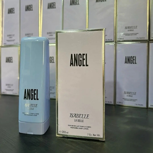 Lançamento Kit Hidratante Corporal Angel 200ml + Perfume Angel 100ml Marca Linha Isabelle Labelle Original Presente Perfeito Alta Fixação Parfum