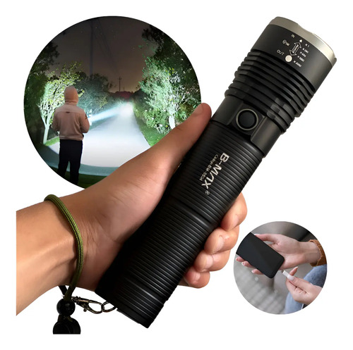Lanterna led tatica mais forte do mundo 2km militar potente