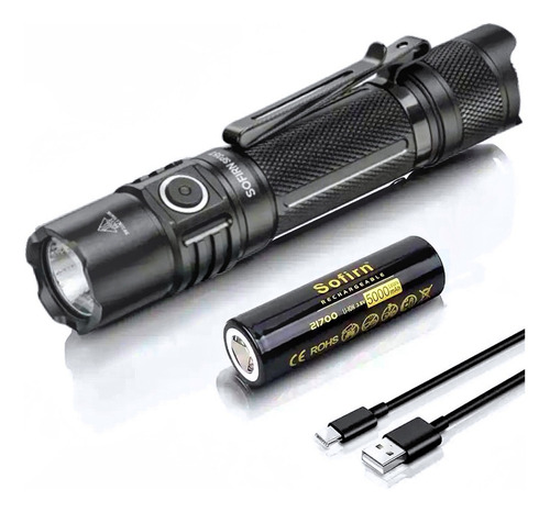 Lanterna tatica led sofirn sp35t 3800 lumens alcance 280m us