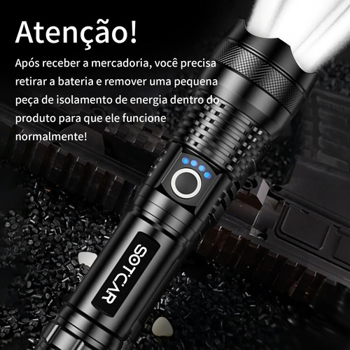 Lanterna Tática Mais Forte Do Mundo T9 Potente Recarregável