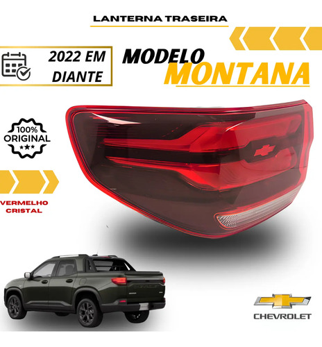 Lanterna Traseira Original Gm Montana 2023 2024 2025 Novo