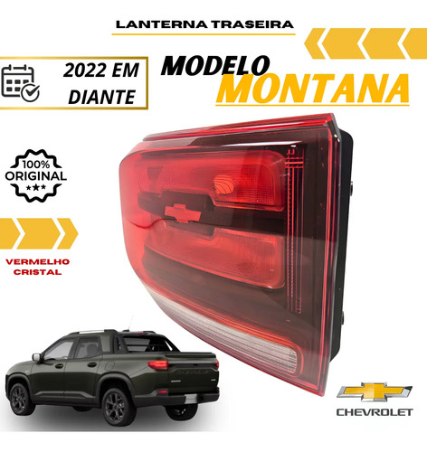 Lanterna Traseira Original Gm Montana 2023 2024 2025 Novo