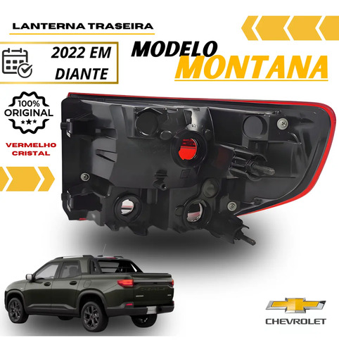 Lanterna Traseira Original Gm Montana 2023 2024 2025 Novo