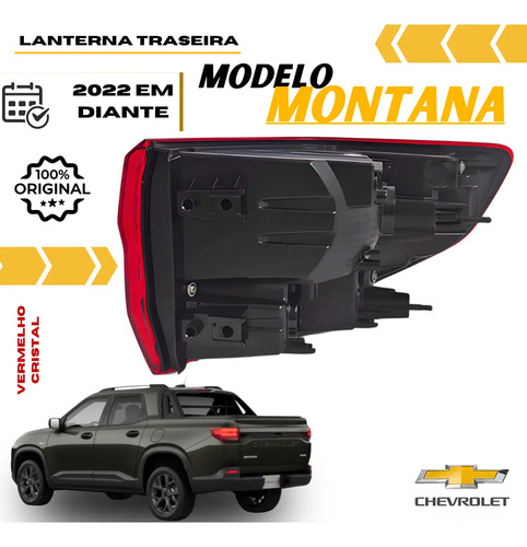 Lanterna Traseira Original Gm Montana 2023 2024 2025 Novo