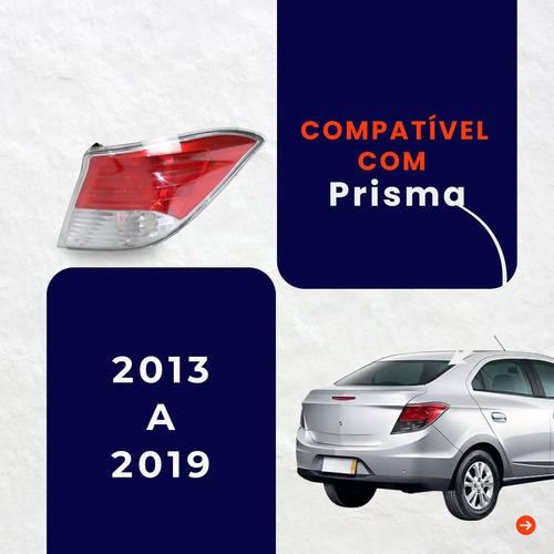 Lanterna Traseira Prisma 2013 2014 2015 2016 2017 2018 2019