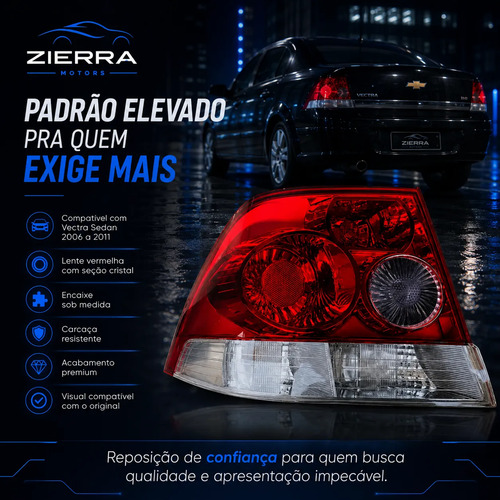 Lanterna Traseira Vectra 2006 2007 2008 2009 2010 2011 Sedan