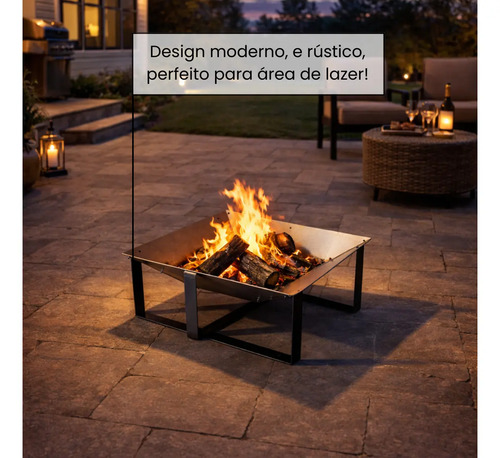 Lareira Externa A Lenha Para Jardim Inverno 60cmx50cm Airbnb